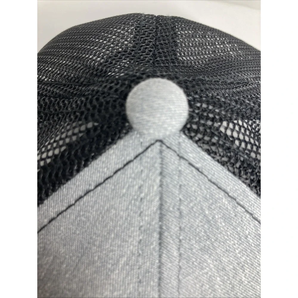 Certainties Saint-Gobain Cap Hat Gray Black Adult Adjustable Mesh SnapBack‎